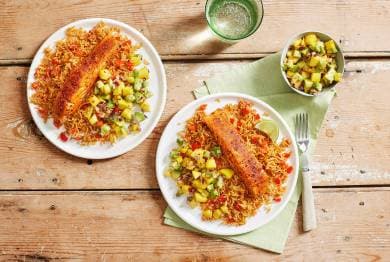 Ancho Chilli Glazed Salmon