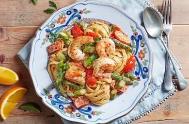 Cuban Prawn Pasta
