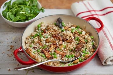 Mushroom & Pea Risotto