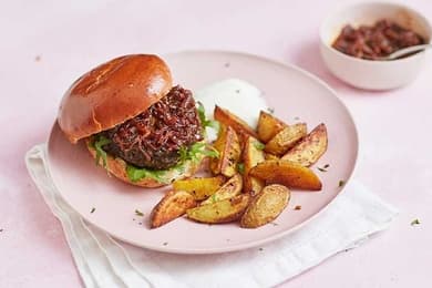 Indian Spiced Lentil Burger 