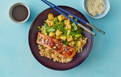 Teriyaki Salmon Donburi