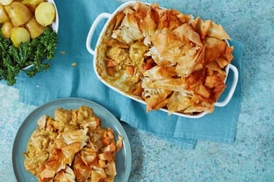 Coronation Chicken Pie