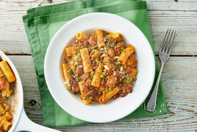 Spicy Sausage & Leek Pasta