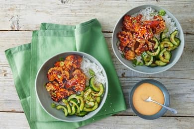 Sticky Korean Cauliflower Drumsticks
