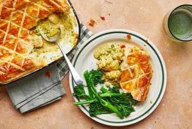 Chicken Korma Puff Pie