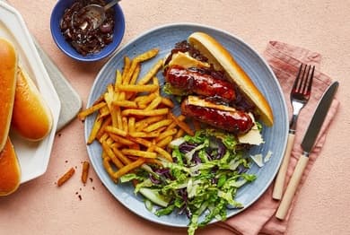 Sticky Hot Dogs