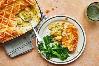 Chicken Korma Puff Pie