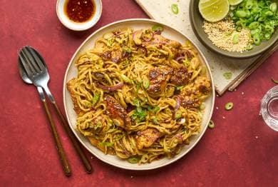 Spicy Peanut Chicken Noodles