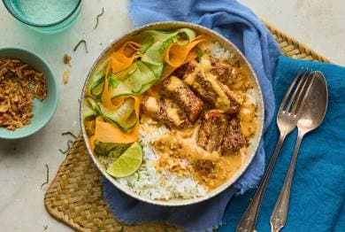 Beef Satay Rice Bowl