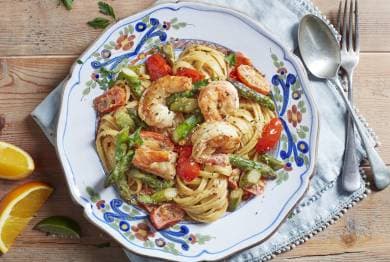 Cuban Prawn Pasta