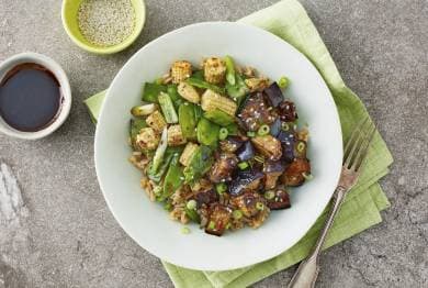 Teriyaki Aubergine Donburi