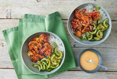 Sticky Korean Cauliflower Drumsticks