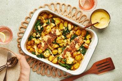 Masala Salmon Traybake